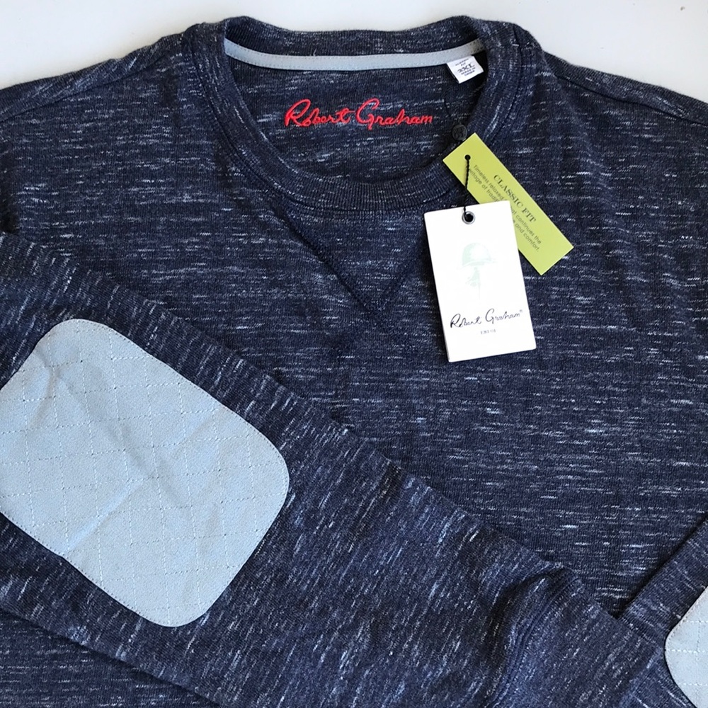 ROBERT GRAHAM Classic Fit Crew-Neck Sweatshirt